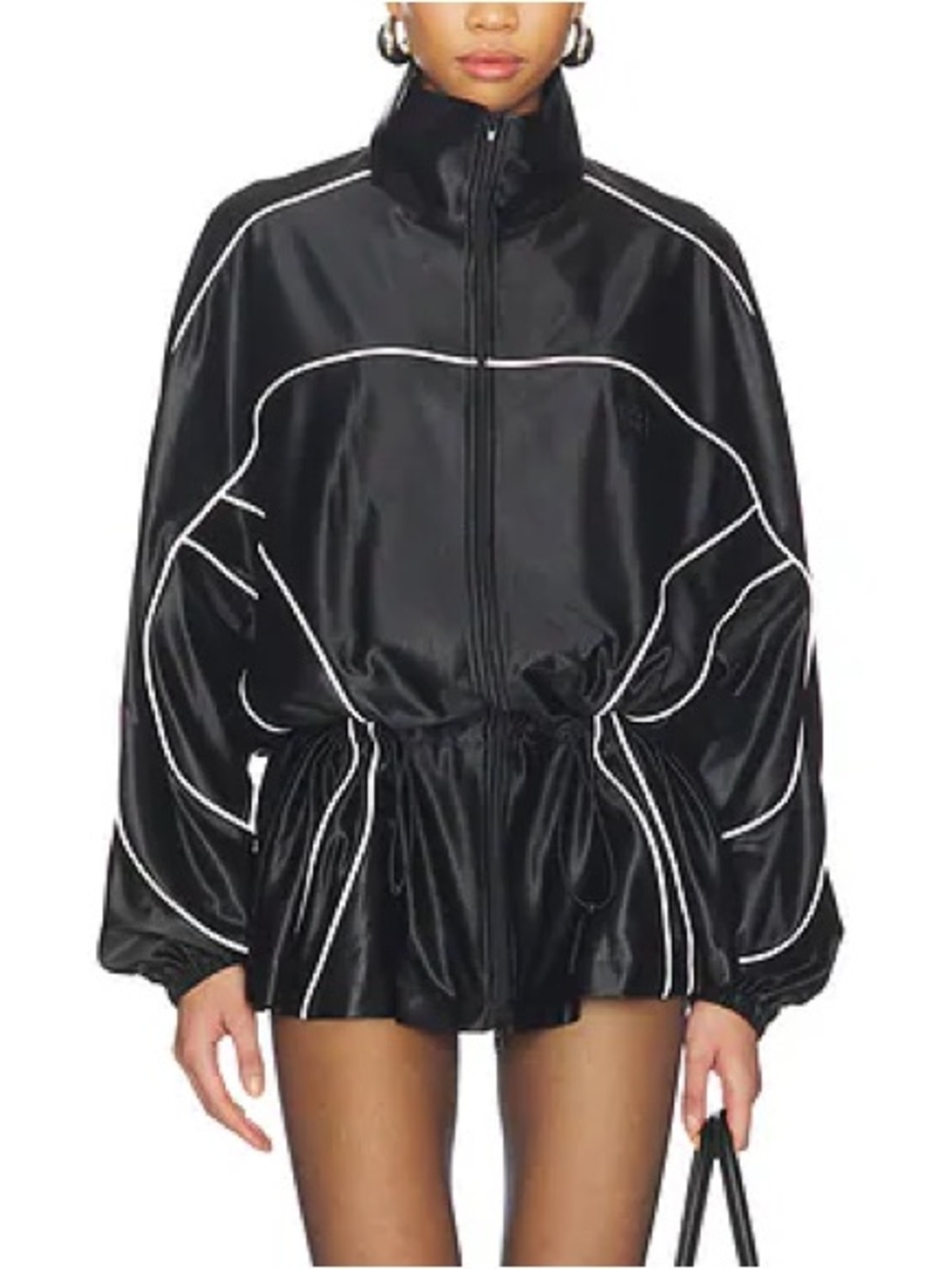 ISO Alexander Wang Poncho Reflective Piping Dress